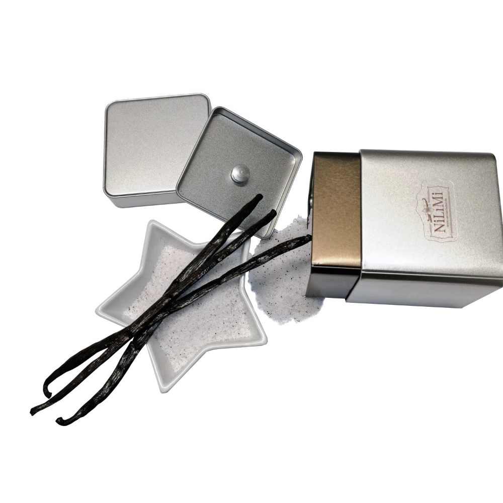 Vanille Zucker, mit einer echten Bourbon Vanilleschote, 100 g